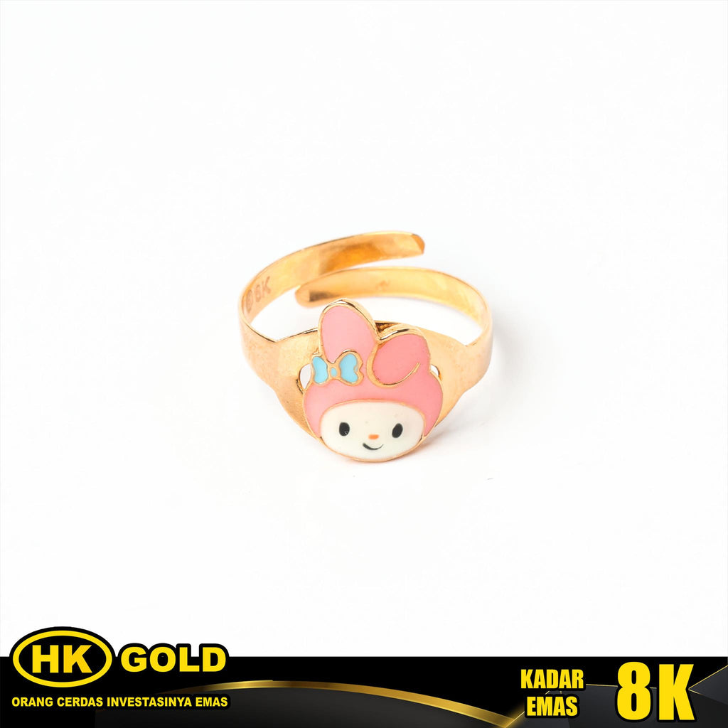 Cincin Emas 8K Wanita Anak Type 2017 HK GOLD