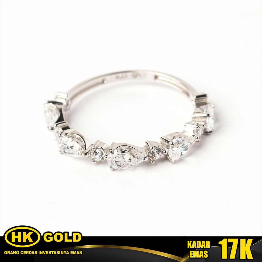 Cincin Emas 17K Wanita Type 1128 HK GOLD