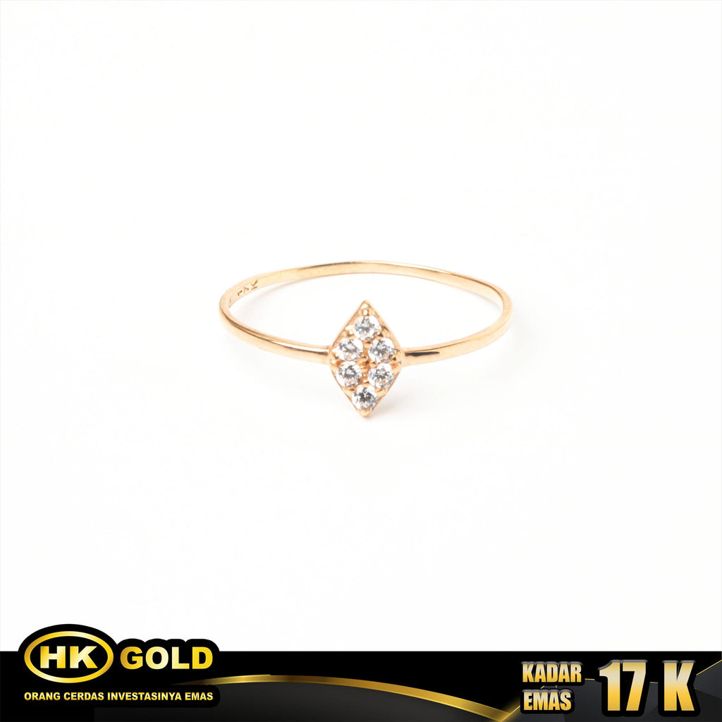 Cincin Emas 17K Type 891 HK GOLD