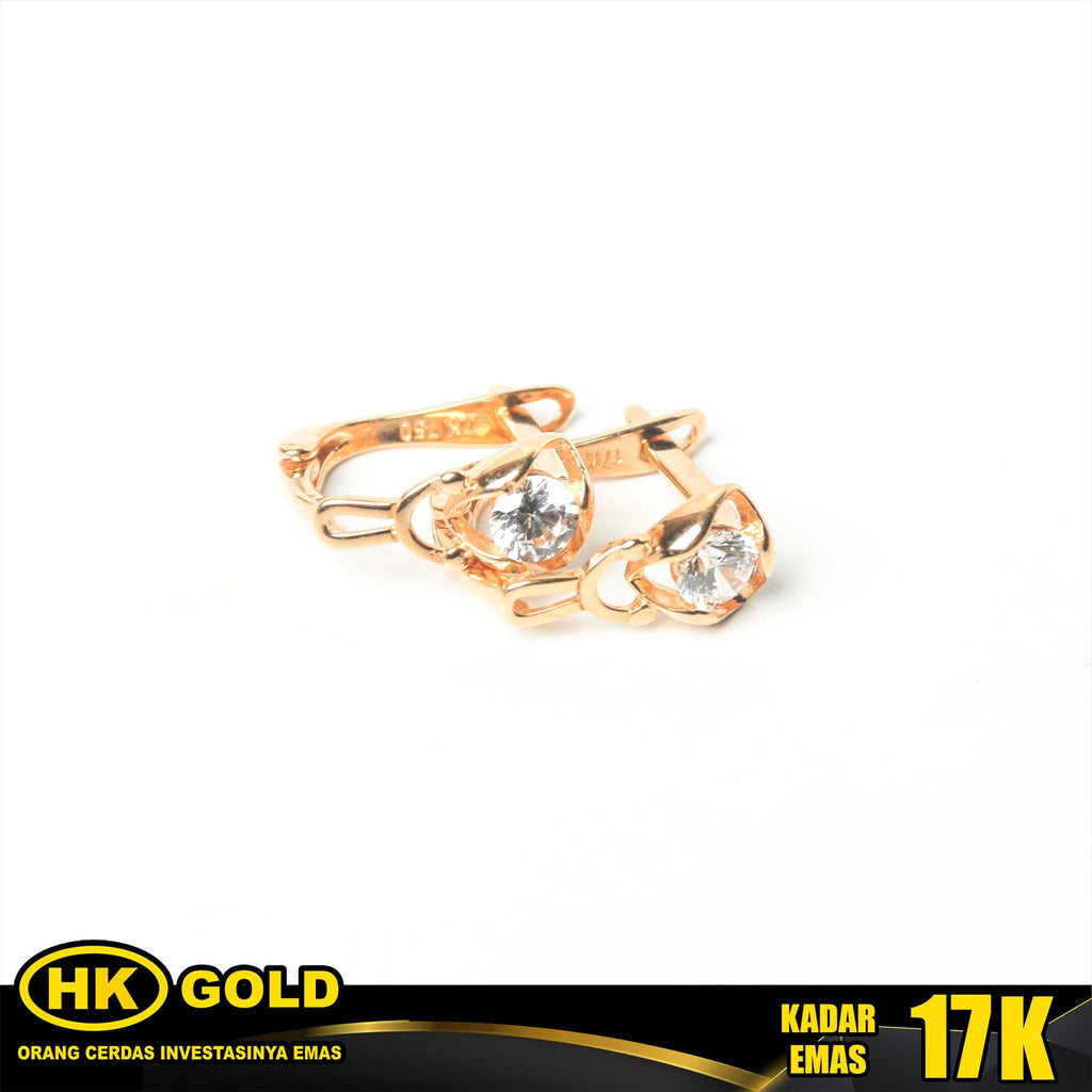Anting Emas 17K Type 207 HK GOLD