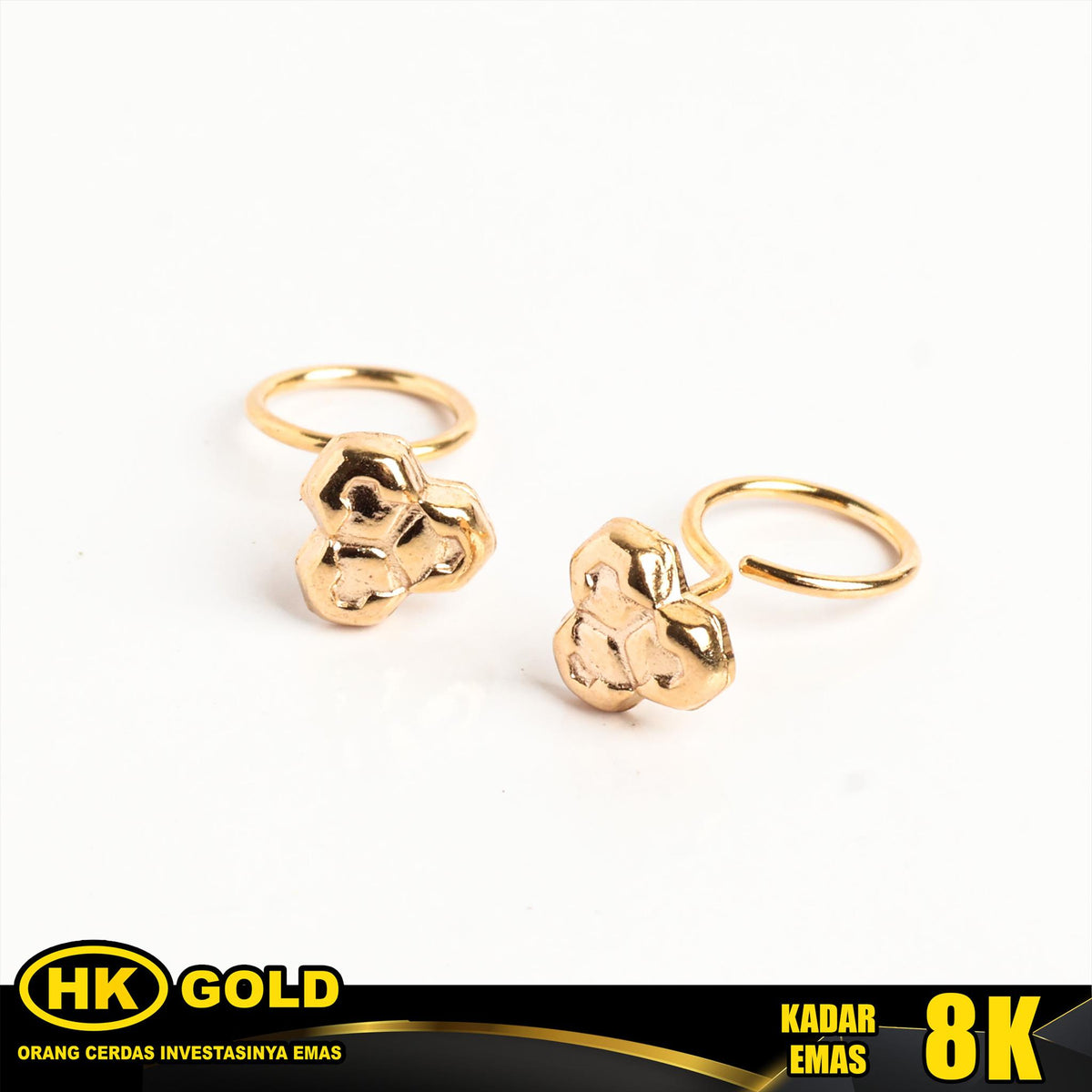 Giwang Emas 8K Tusuk Wanita Type 404 HK GOLD