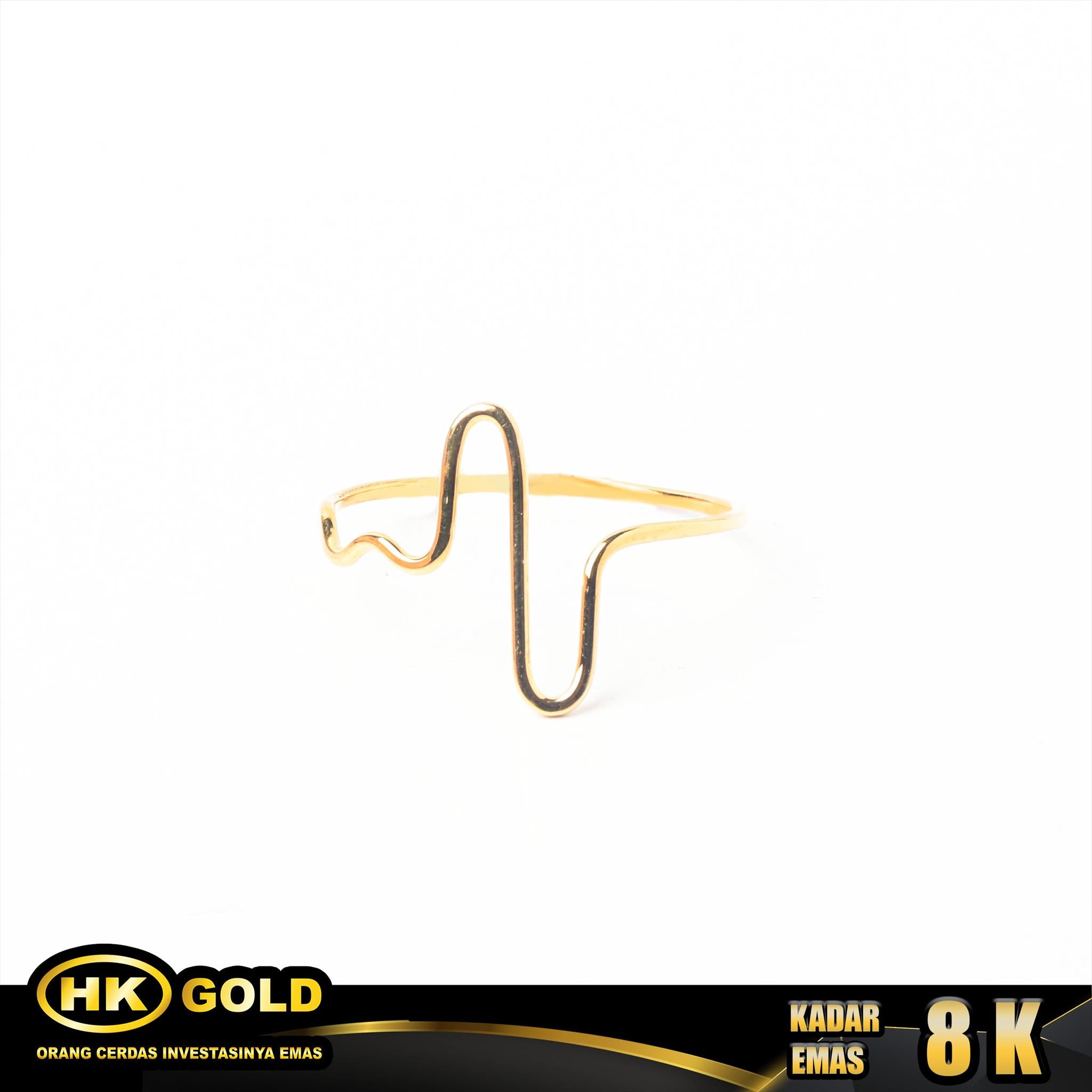 Cincin Emas 8K Type KAI Oria Veil HK GOLD