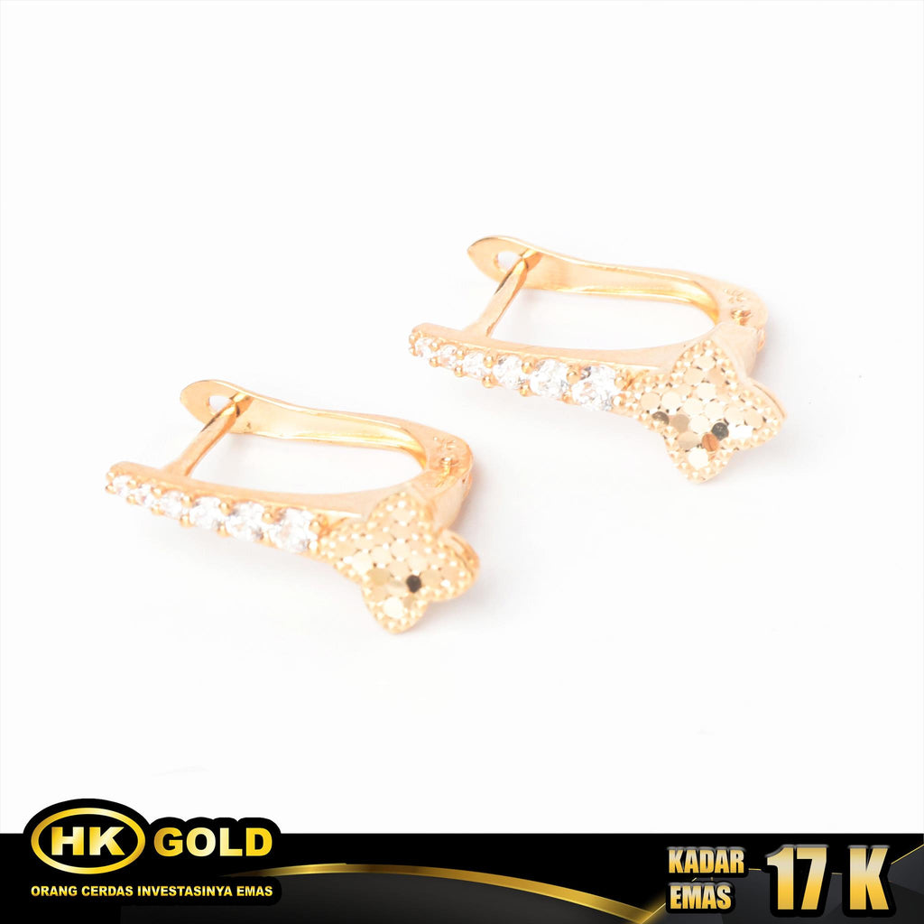 Anting Emas 17K Type 186 HK GOLD
