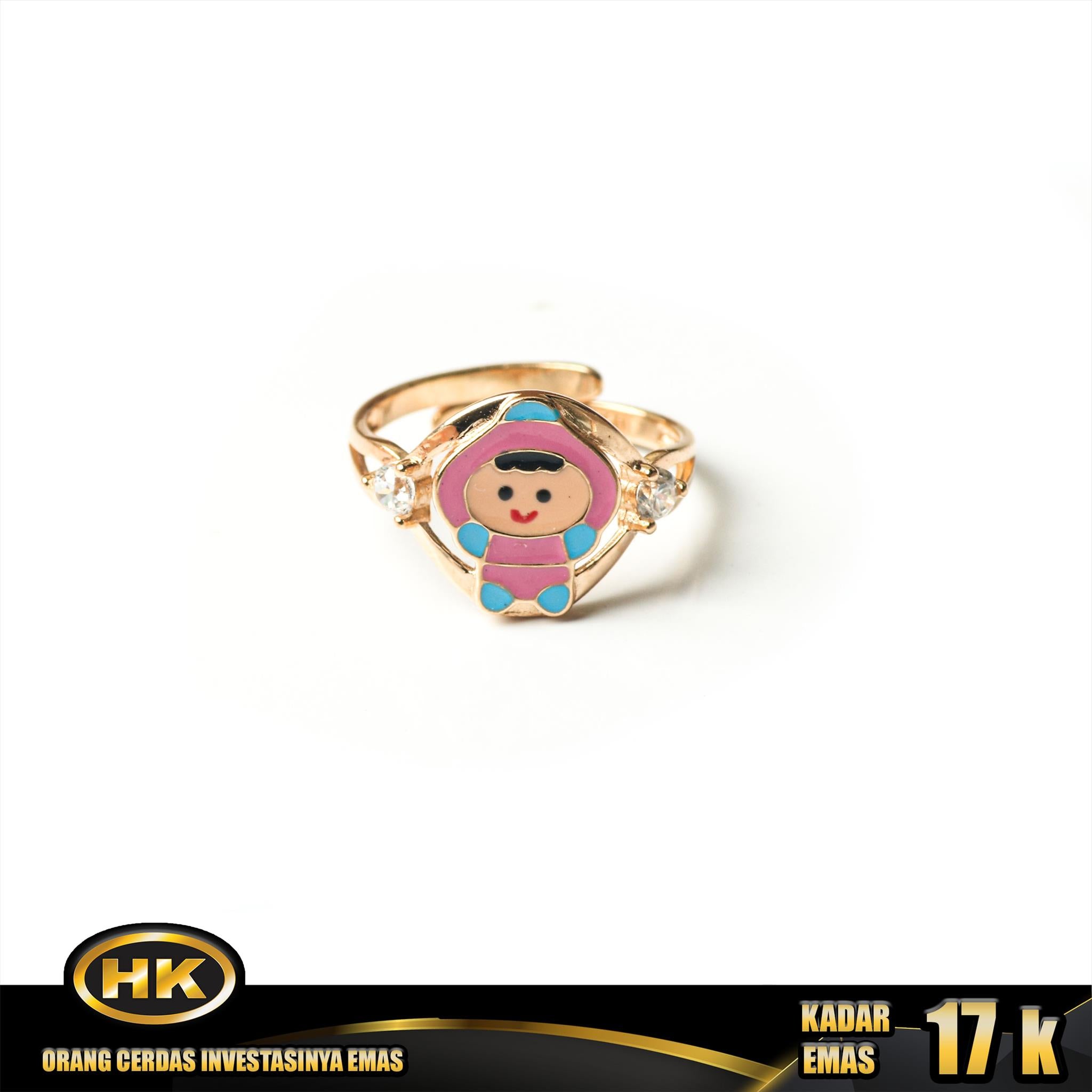 HK Mustika Gold - Cincin Emas  17K - Type 611 ANAK