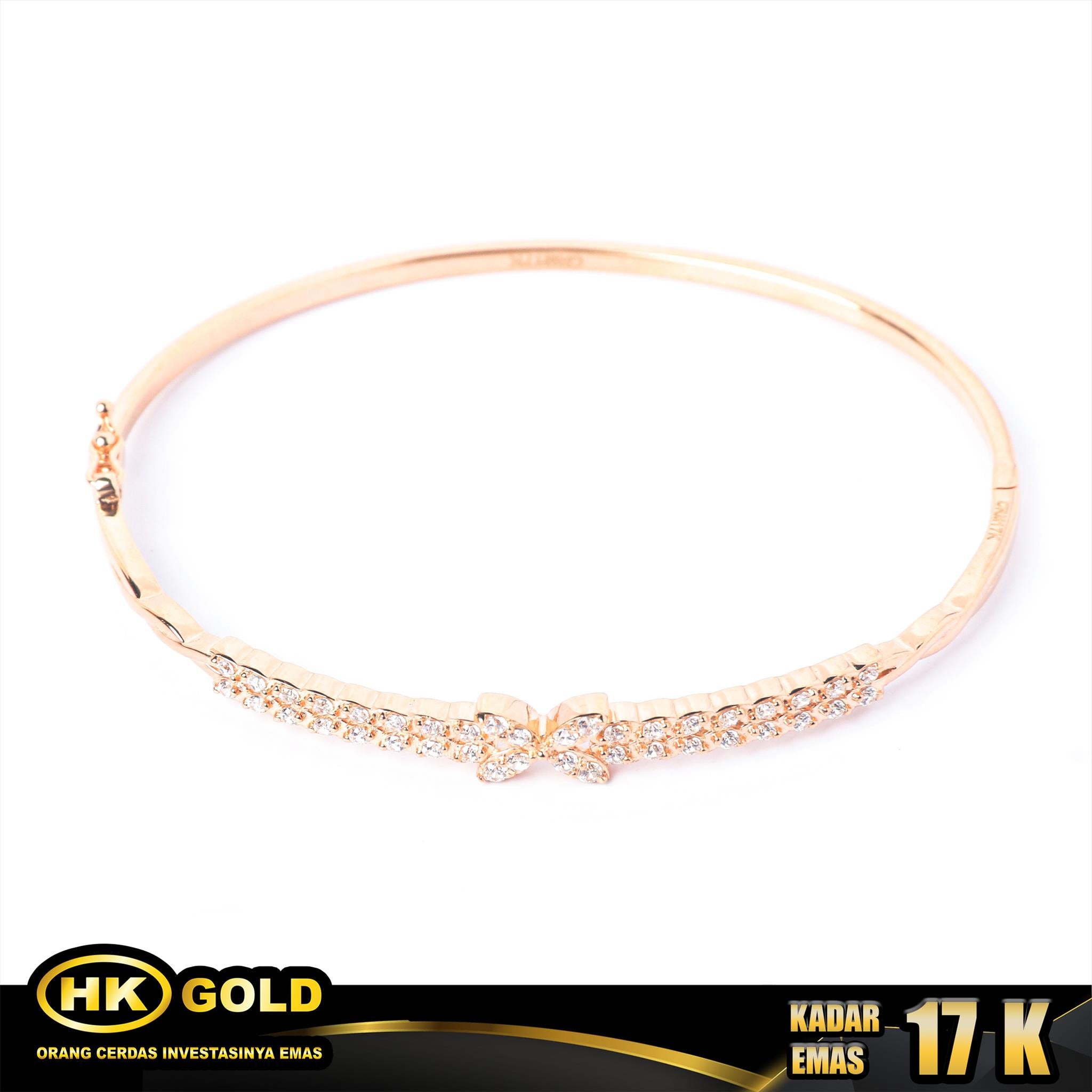 Gelang Emas 17K Type 1063 HK GOLD