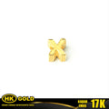 Liontin Emas 17K Pendant Huruf X HK GOLD