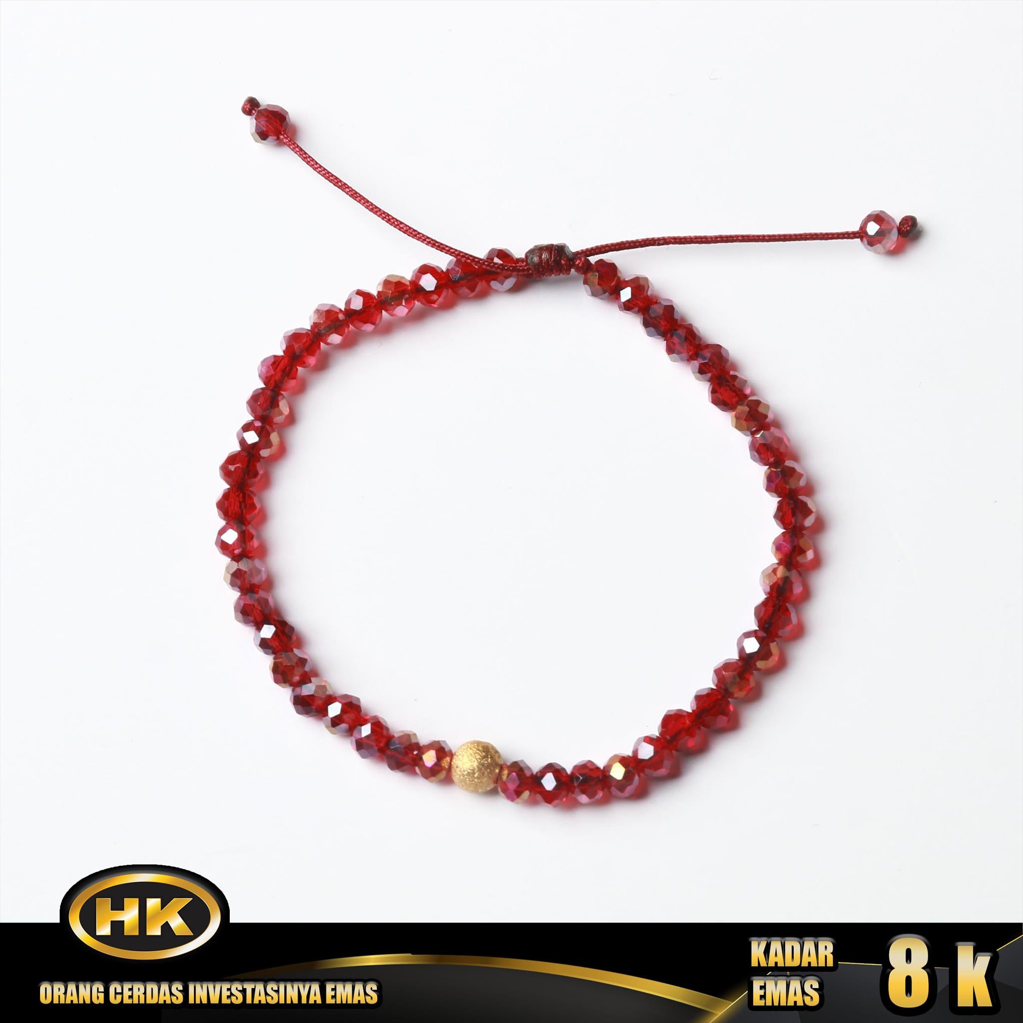 HK Mustika Gold - Gelang Emas  8K - Type 680 Godiva Glitter