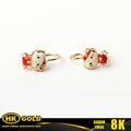 Anting Emas 8K Kait Wanita Type 367 HK GOLD
