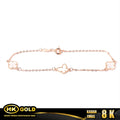 Gelang Emas 8K Type 1665 Vc HK GOLD