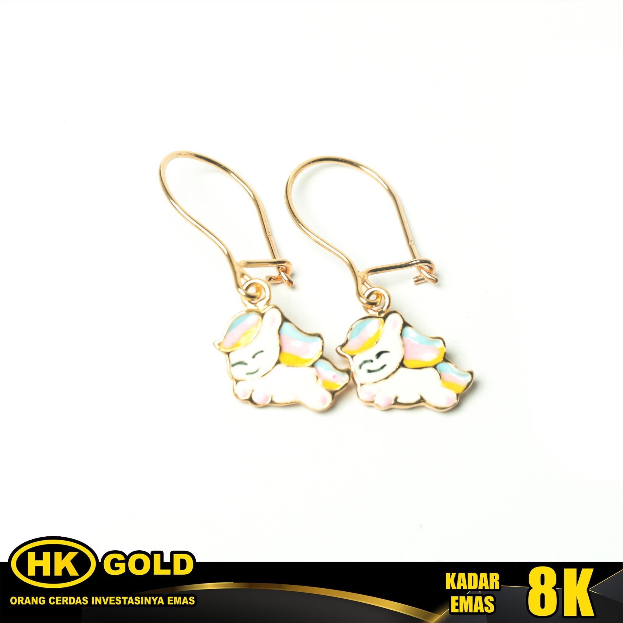 Anting Emas 8K Type 322 HK GOLD