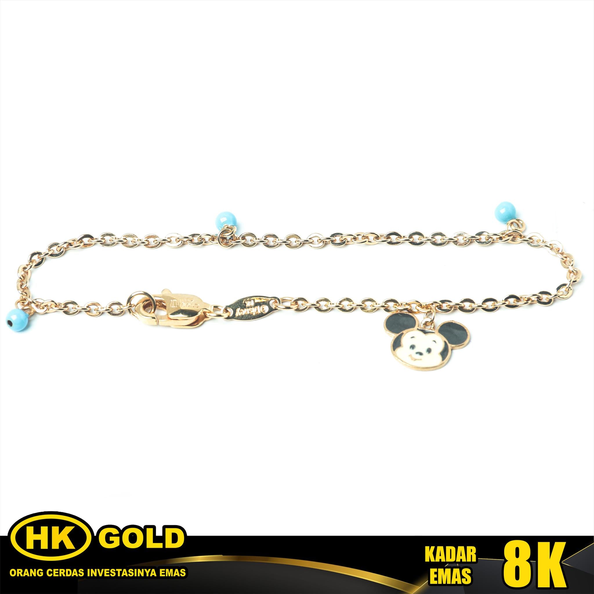 Gelang Emas 8K Type 2109 Anak HK GOLD