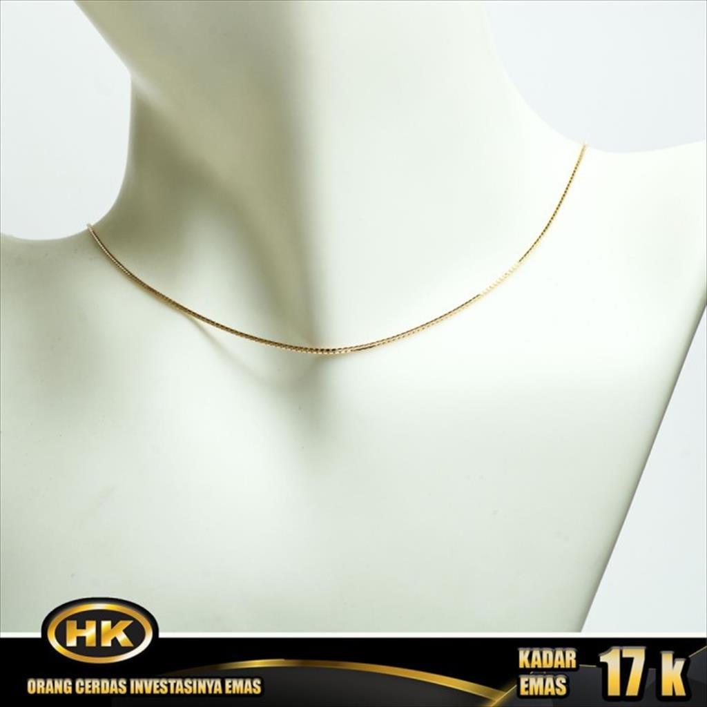 HK Mustika Gold - Kalung Emas 17K - Anak Italy Santa
