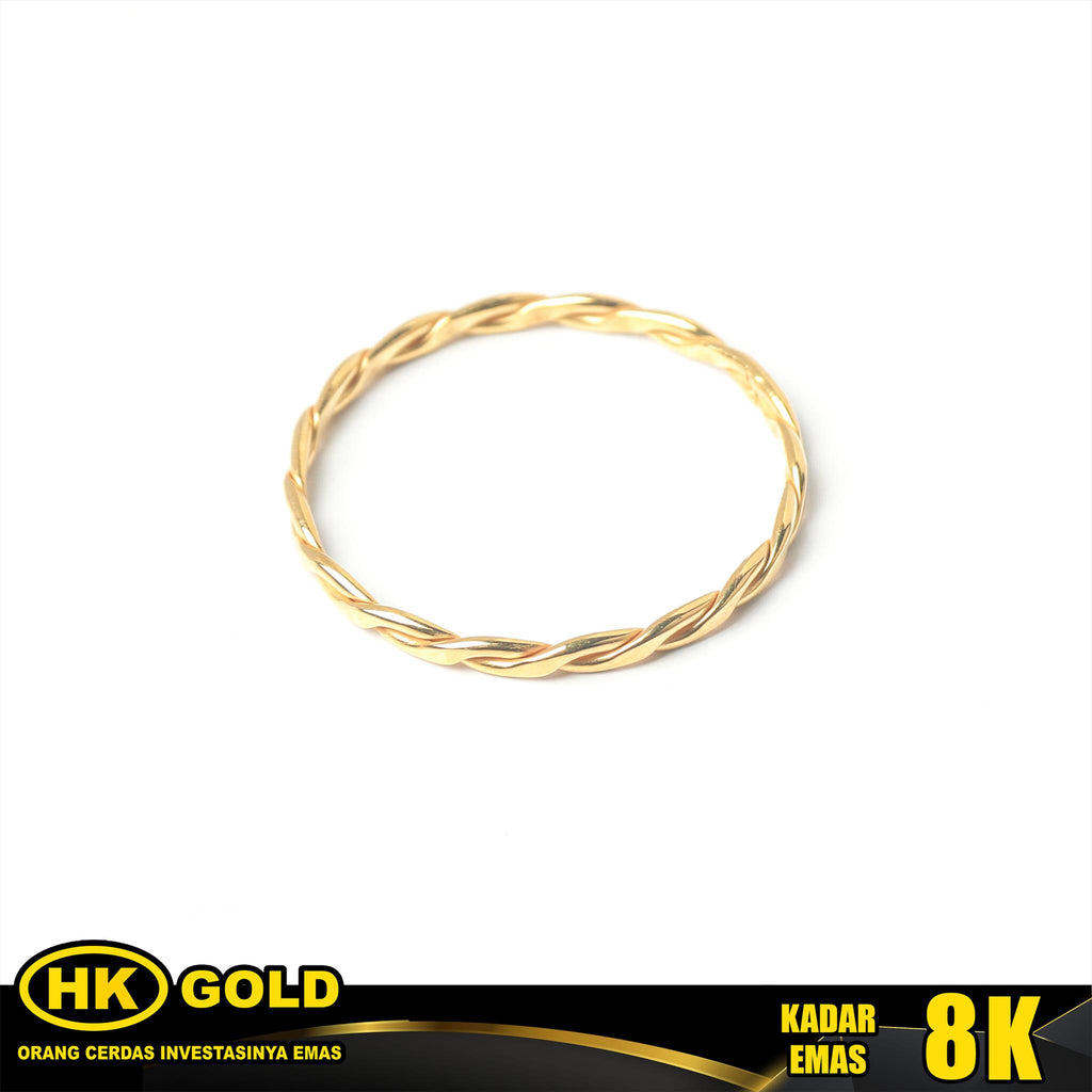Cincin Emas 8K Type 1612 Dainty HK GOLD