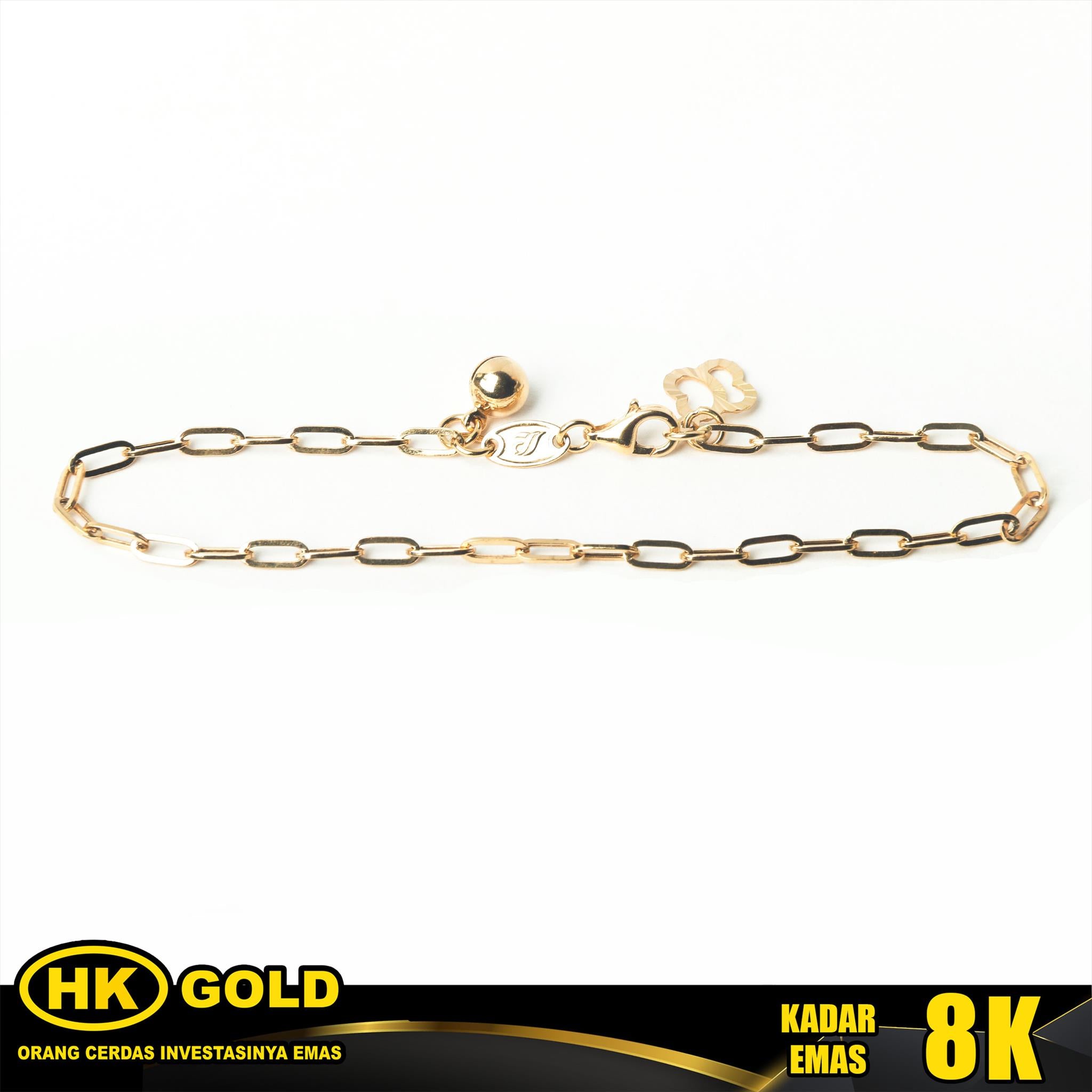 Gelang Emas 8K Bracelet Wanita Type 2344 HK GOLD
