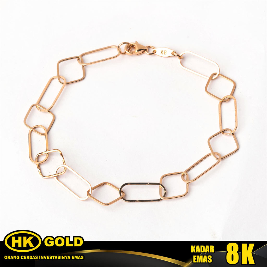 Gelang Emas 8K Bracelet Wanita Type 2387 HK GOLD