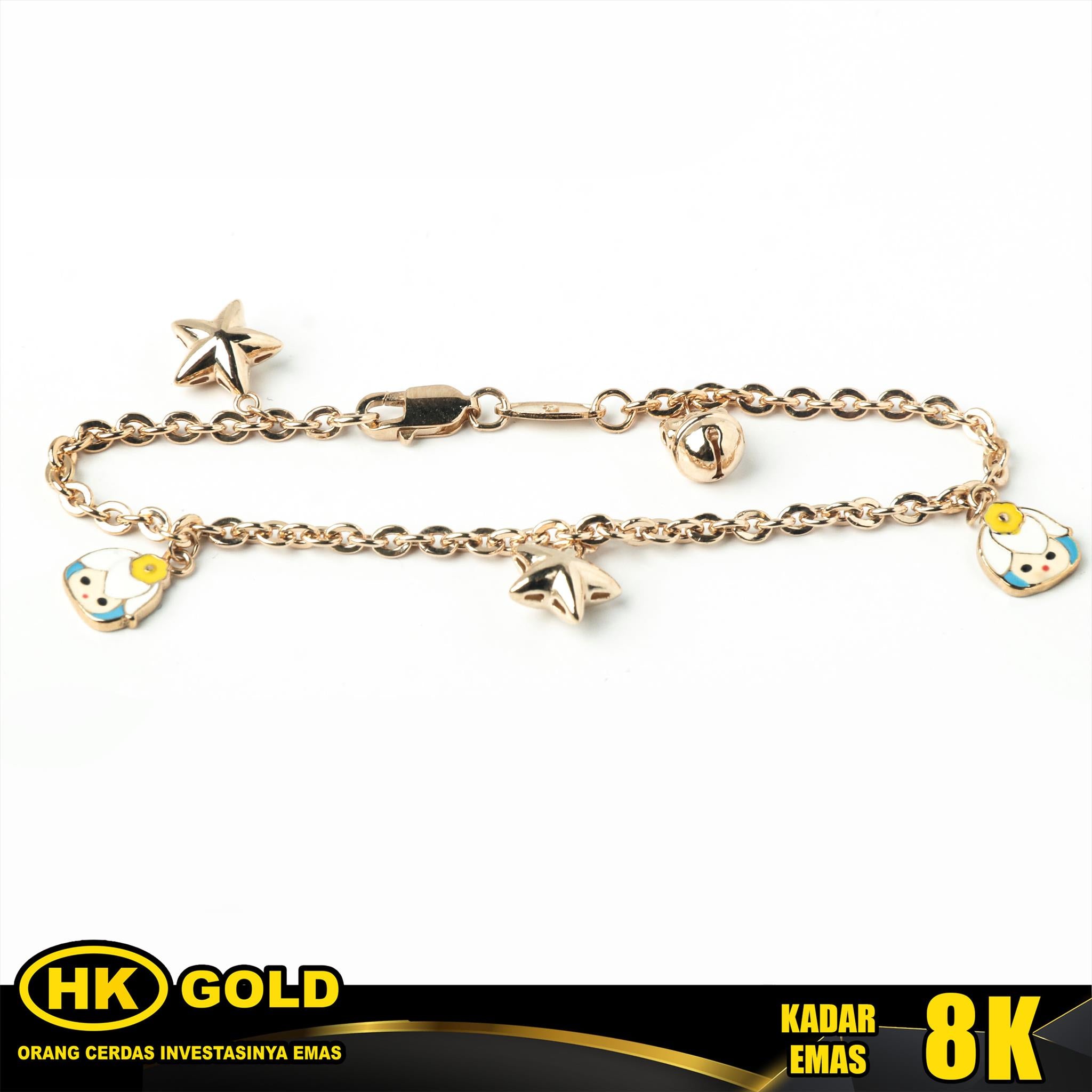 Gelang Emas 8K Bracelet Anak Type 2284 HK GOLD