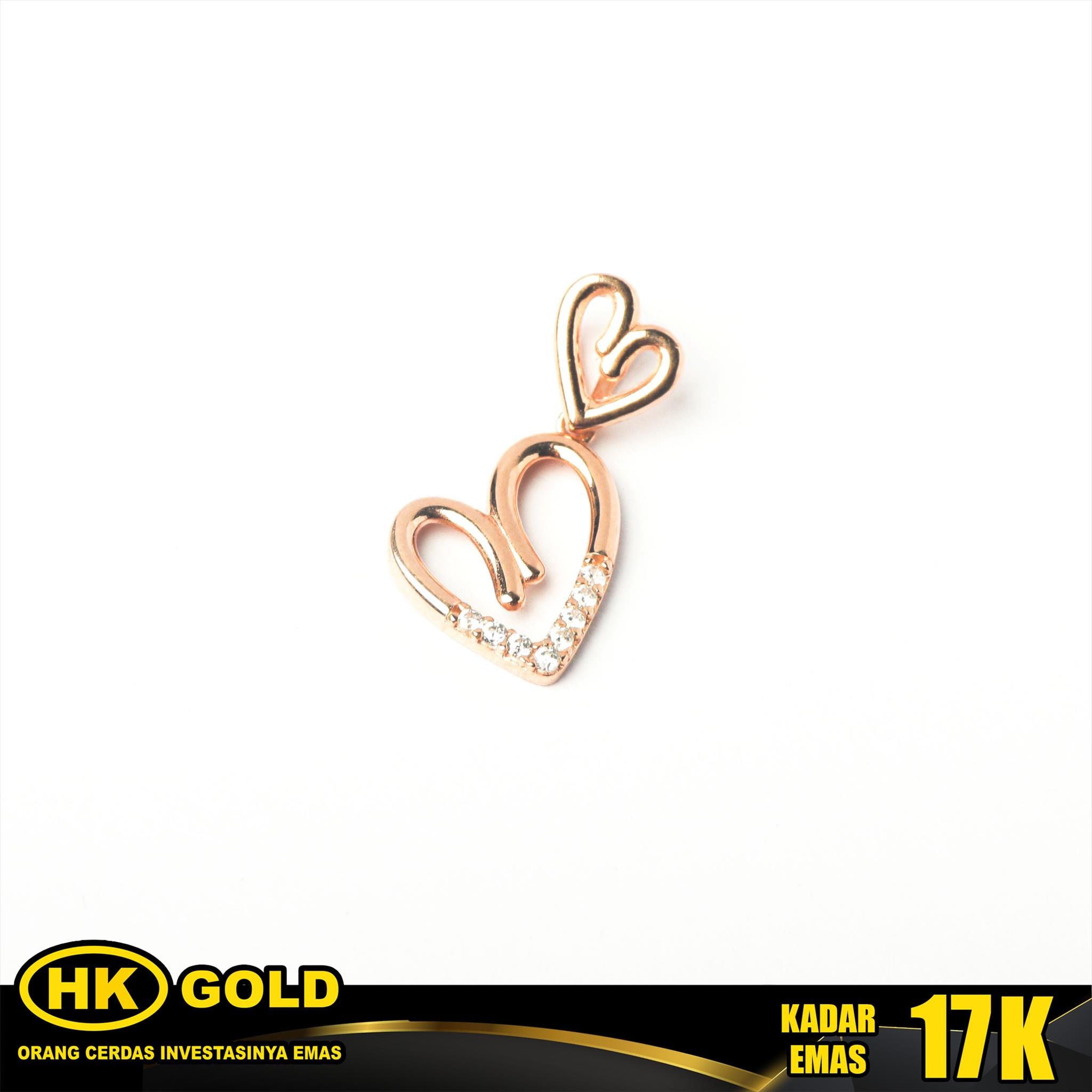 Liontin Emas 17K Pendant Wanita Type 245 HK GOLD