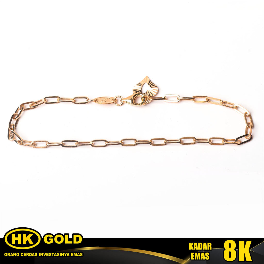 Gelang Emas 8K Bracelet Wanita Type 2458 HK GOLD
