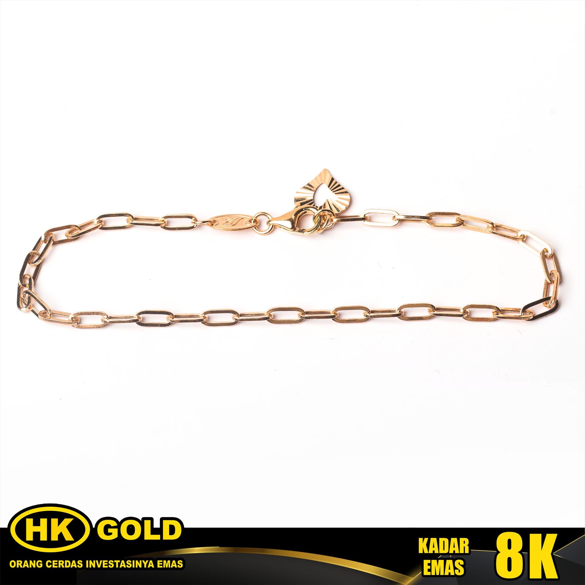 Gelang Emas 8K Bracelet Wanita Type 2458 HK GOLD