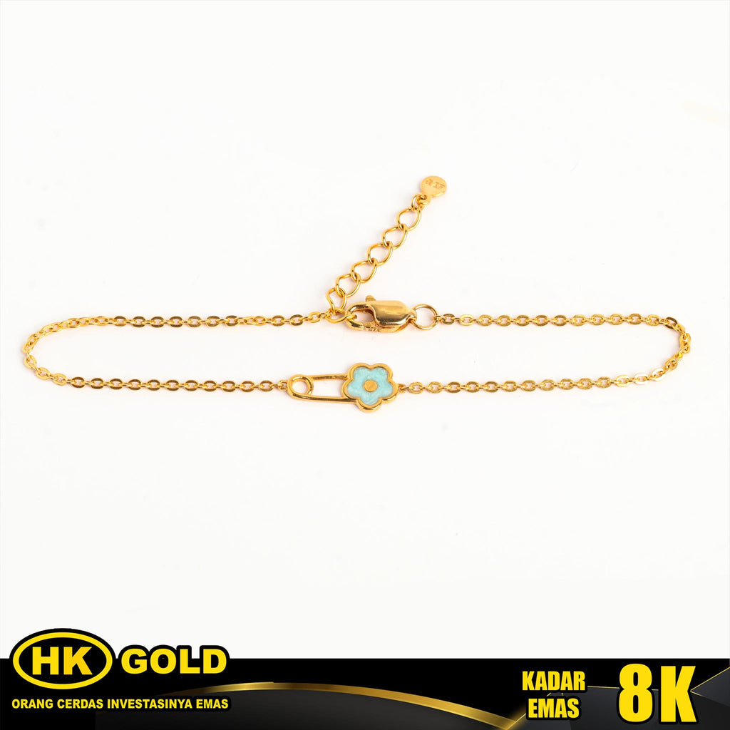 Gelang Emas 8K Bracelet Wanita Type 2674 HK GOLD