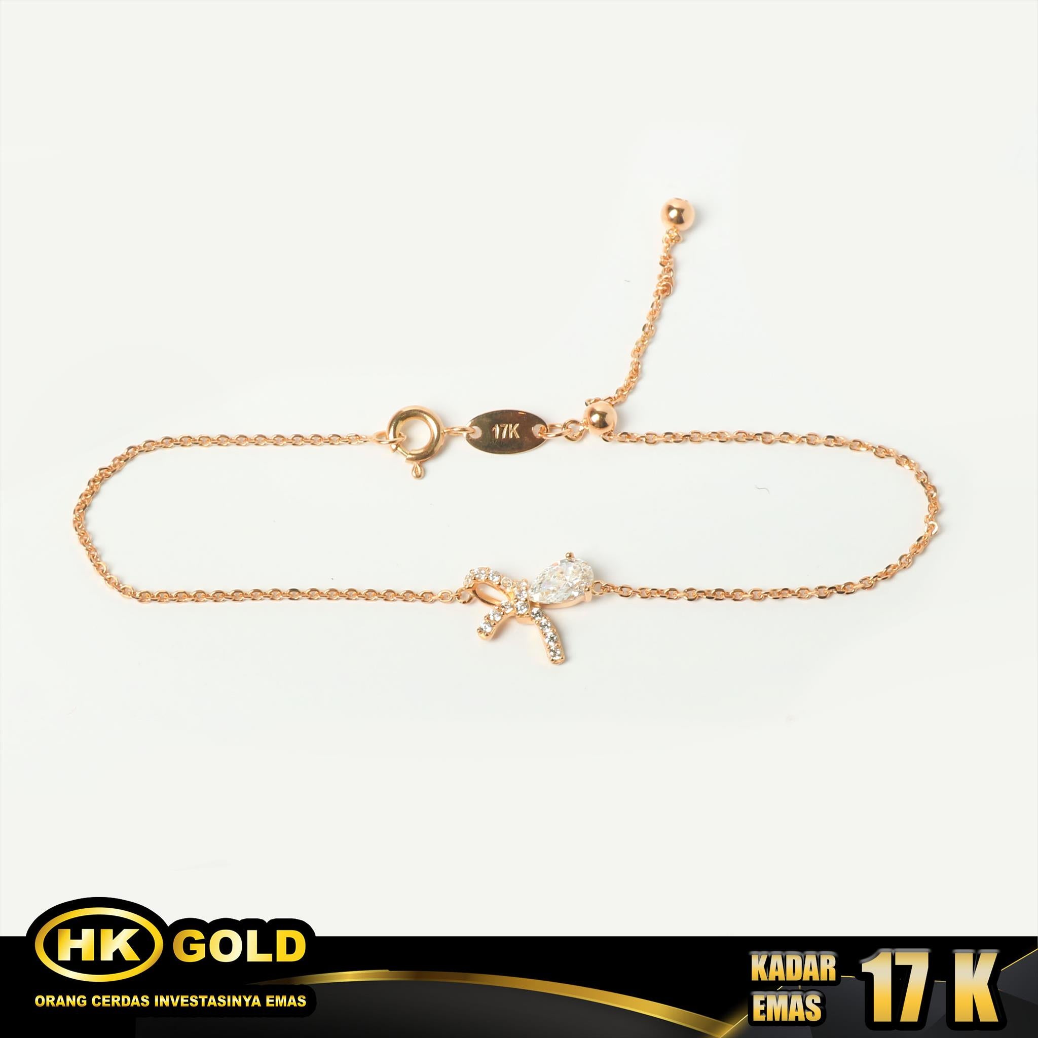 HK MUSTIKA - GELANG EMAS  17K - TYPE 828