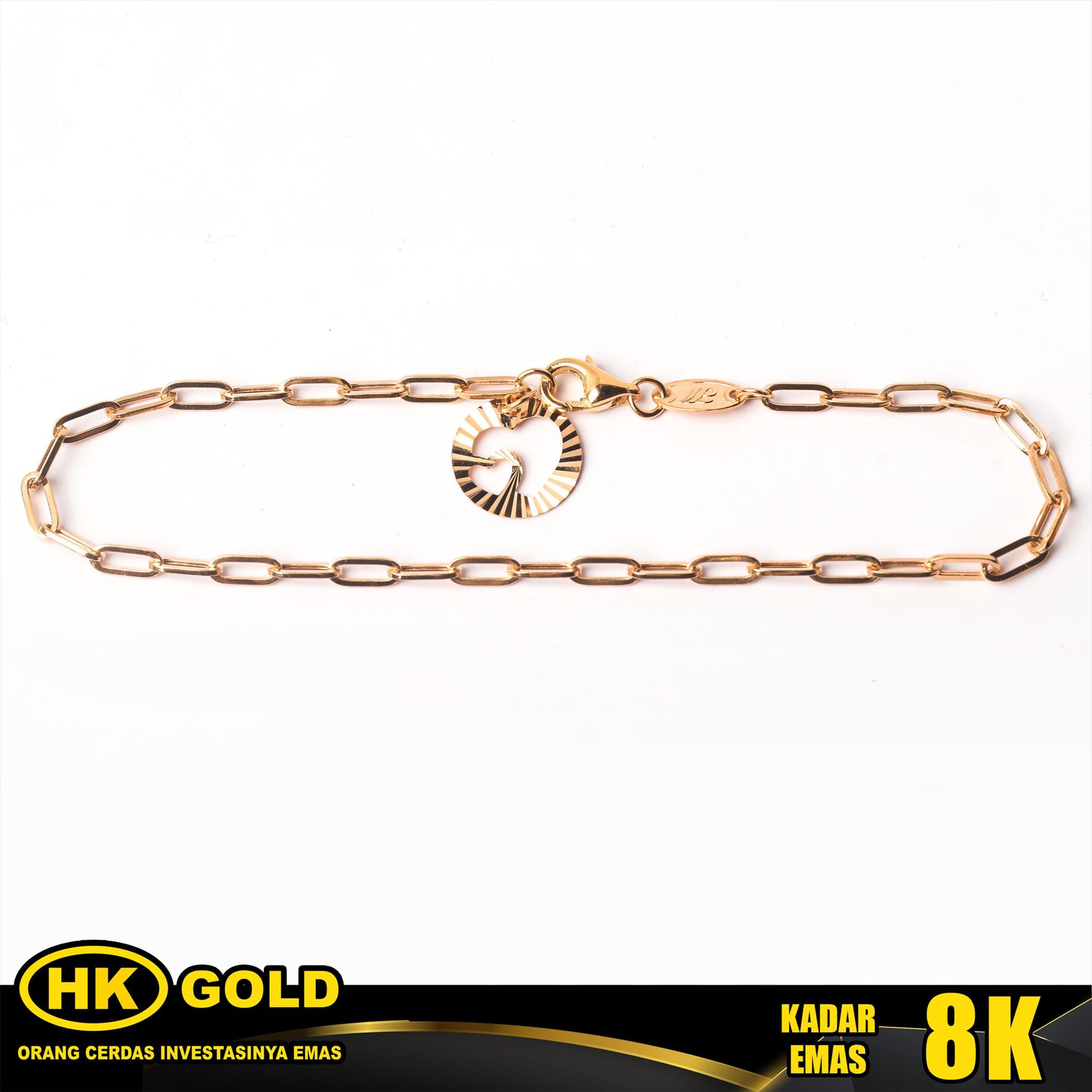 Gelang Emas 8K Bracelet Wanita Type 2460 HK GOLD