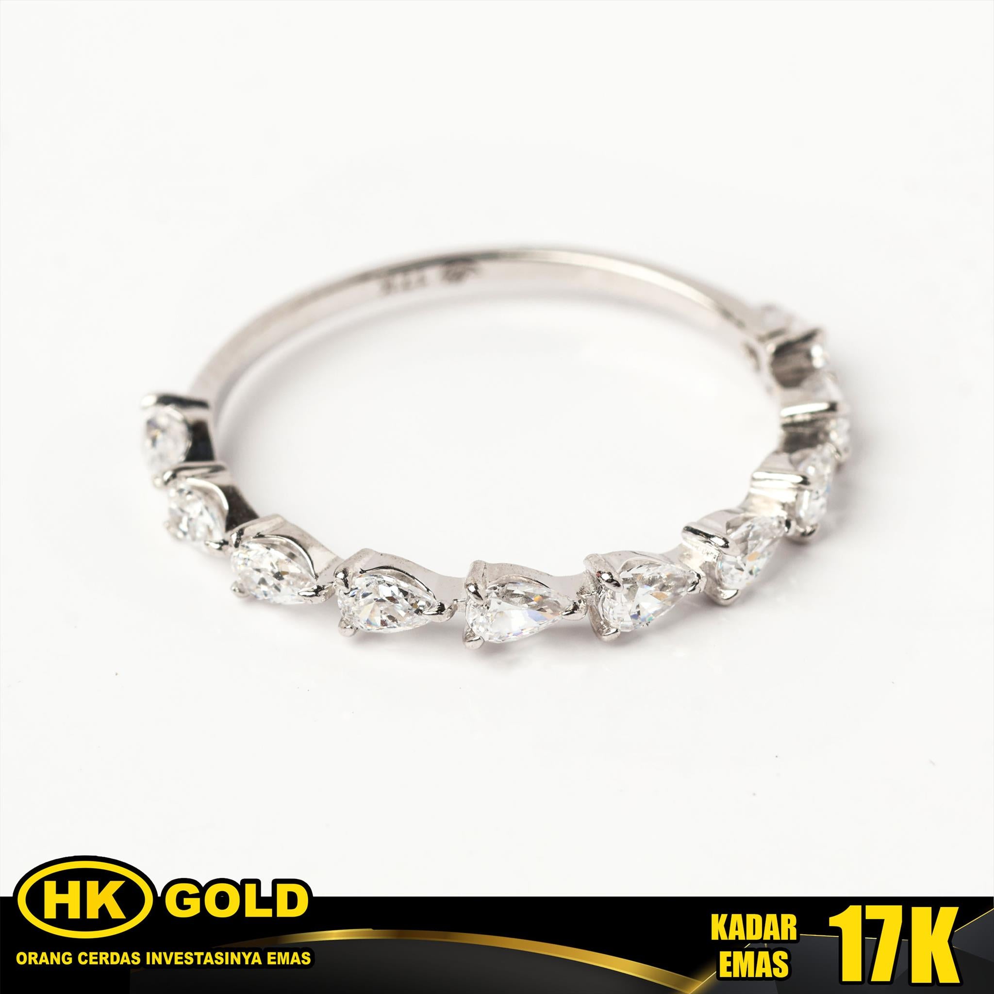 Cincin Emas 17K Wanita Type 1128 HK GOLD