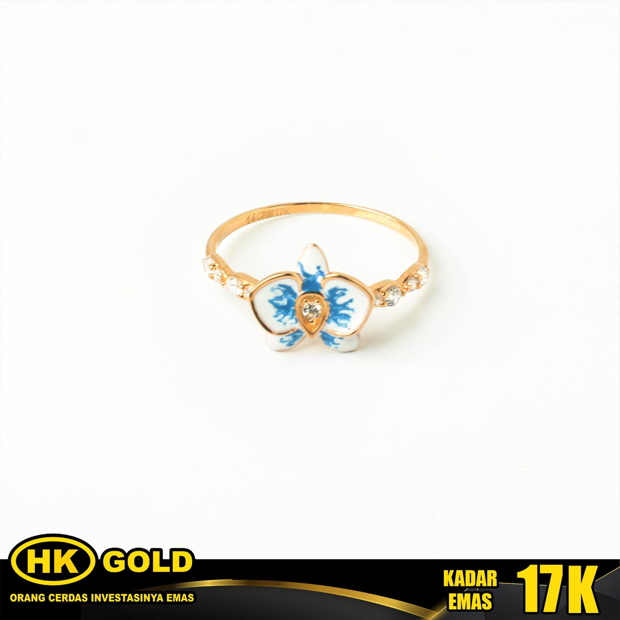 Cincin Emas 17K Wanita Type 1010 HK GOLD