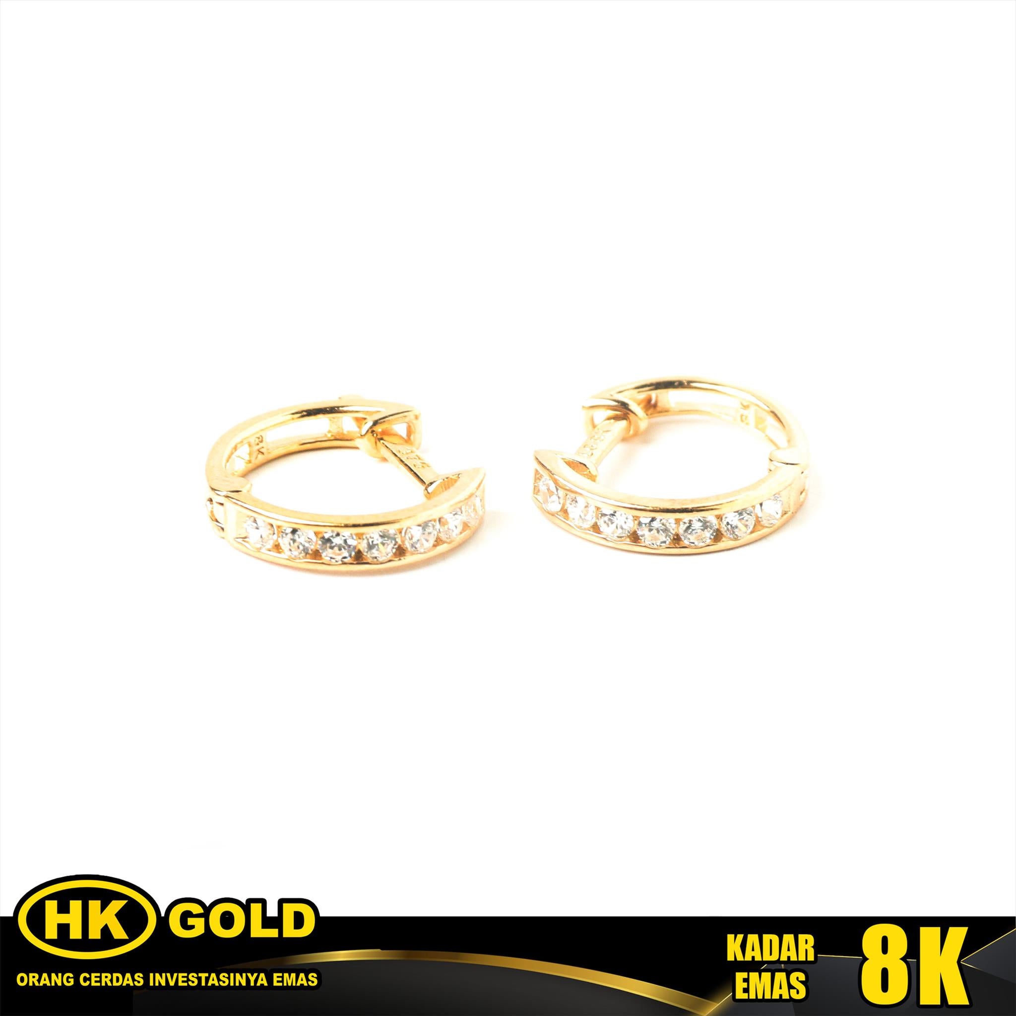Anting Emas 8K Type 297 HK GOLD