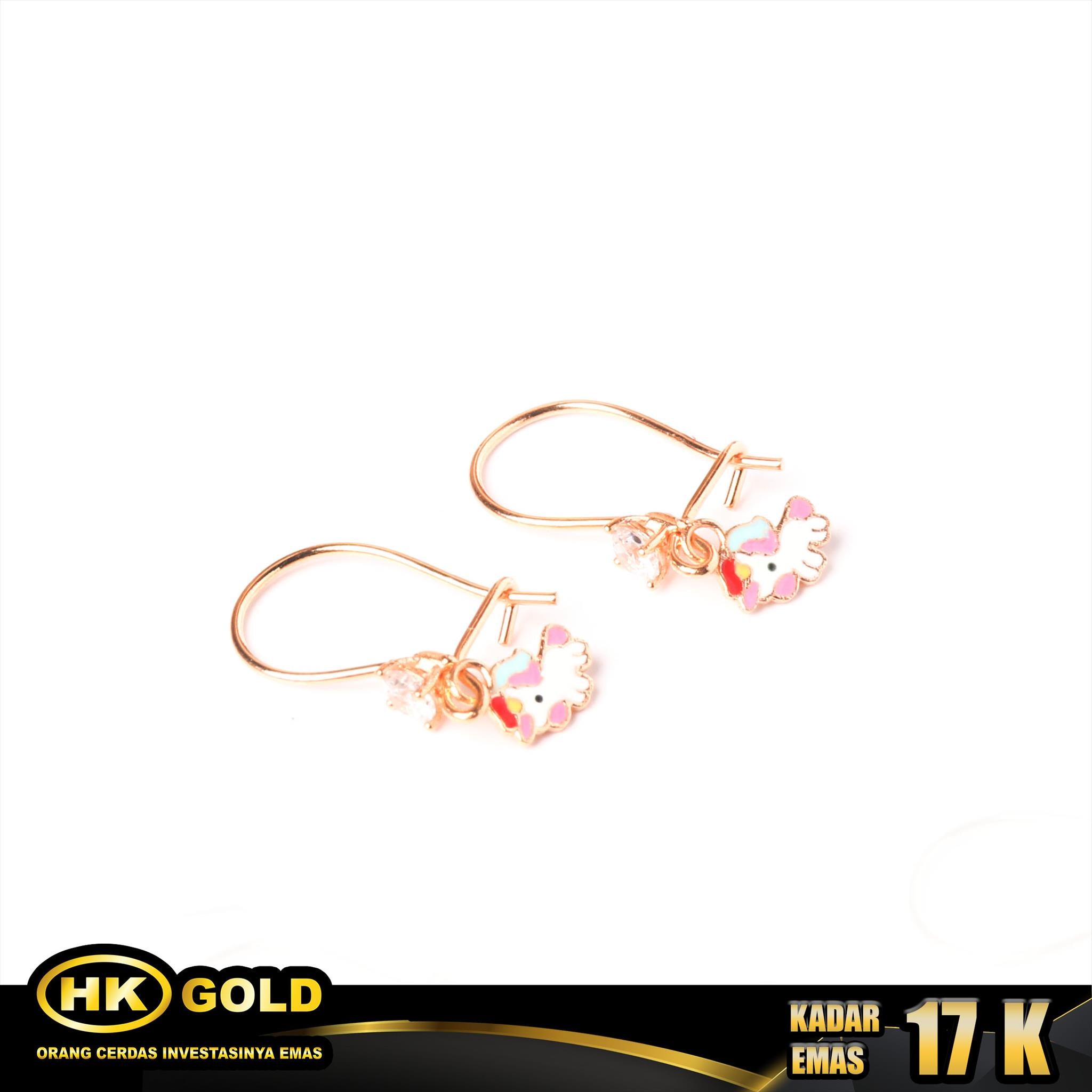 HK MUSTIKA GOLD - ANTING EMAS 17K - TYPE 165 ANAK