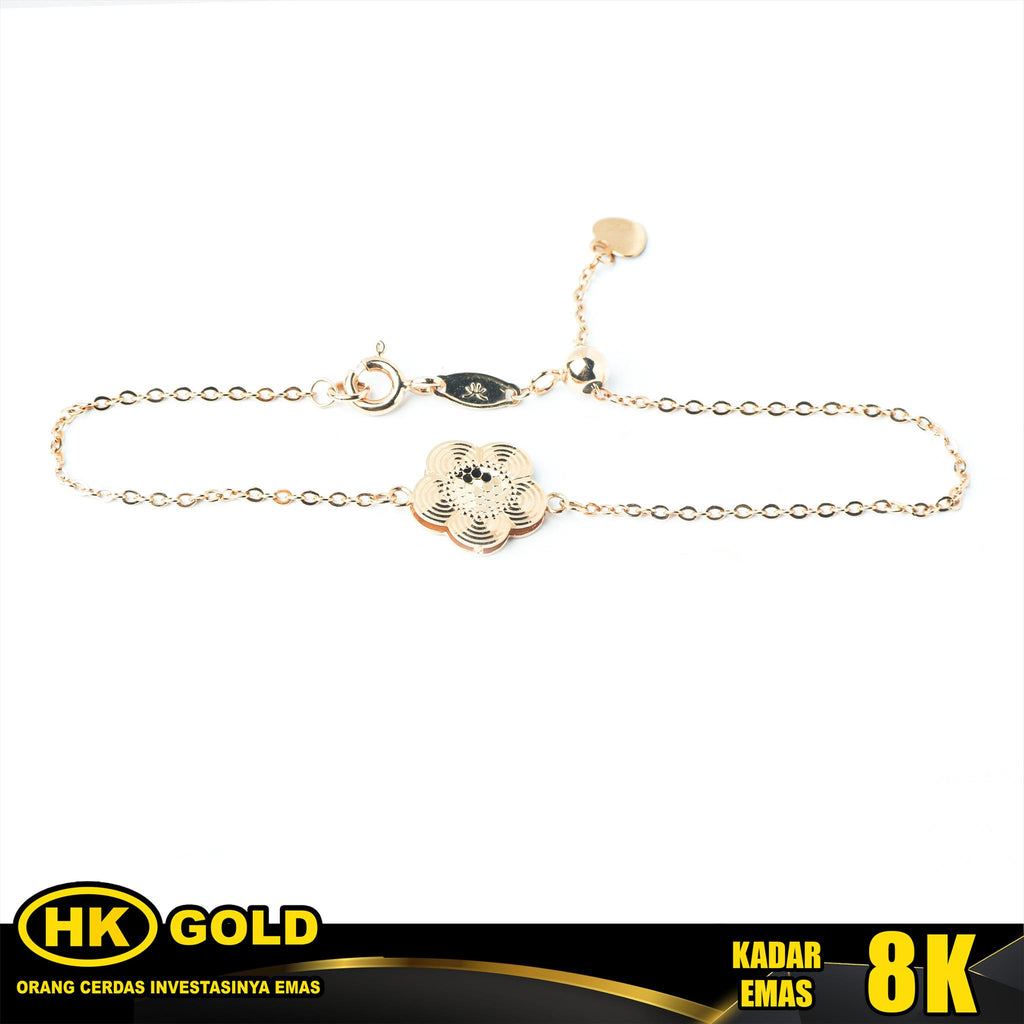 Gelang Emas 8K Bracelet Wanita Type 2187 HK GOLD