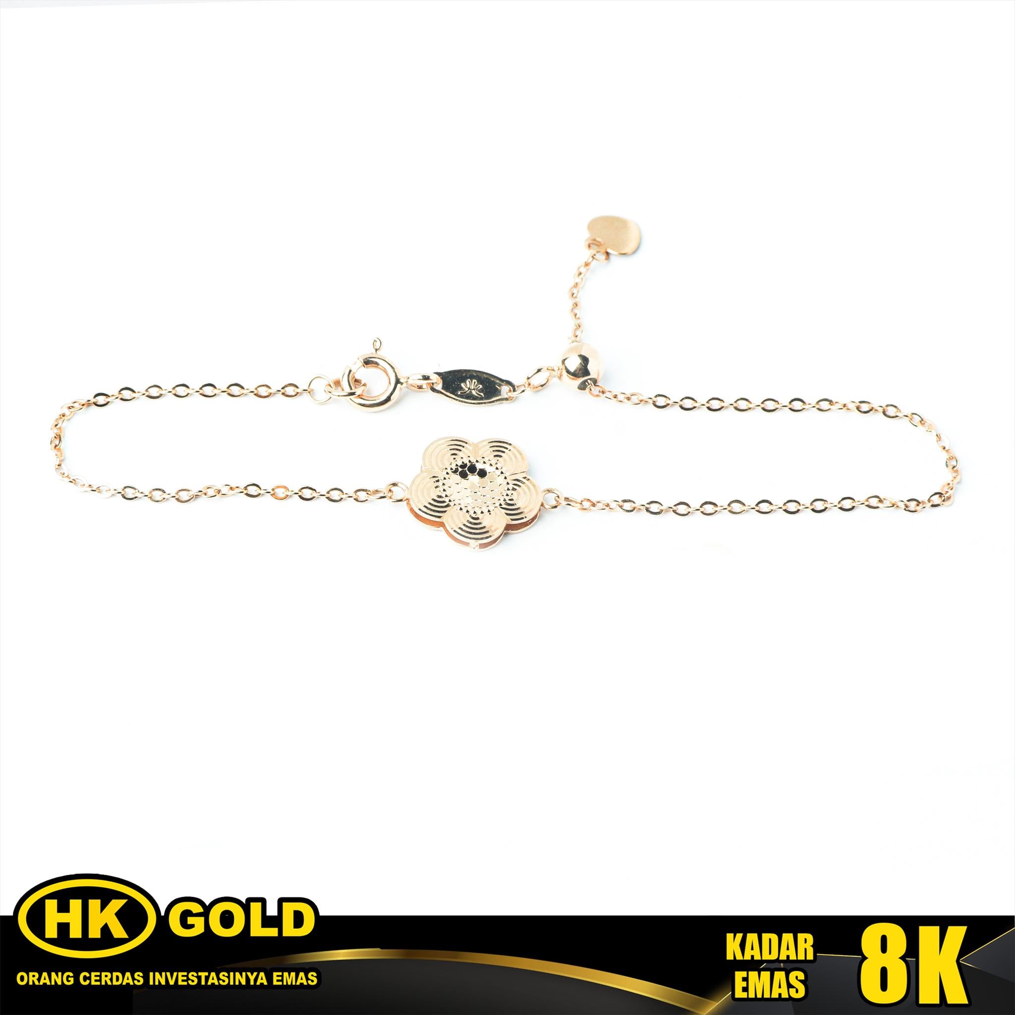 Gelang Emas 8K Bracelet Wanita Type 2187 HK GOLD