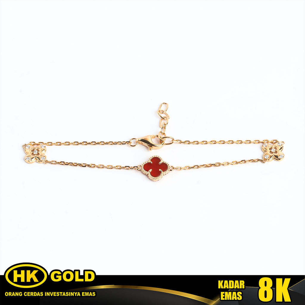 Gelang Emas 8K Bracelet Wanita Type 2752 HK GOLD