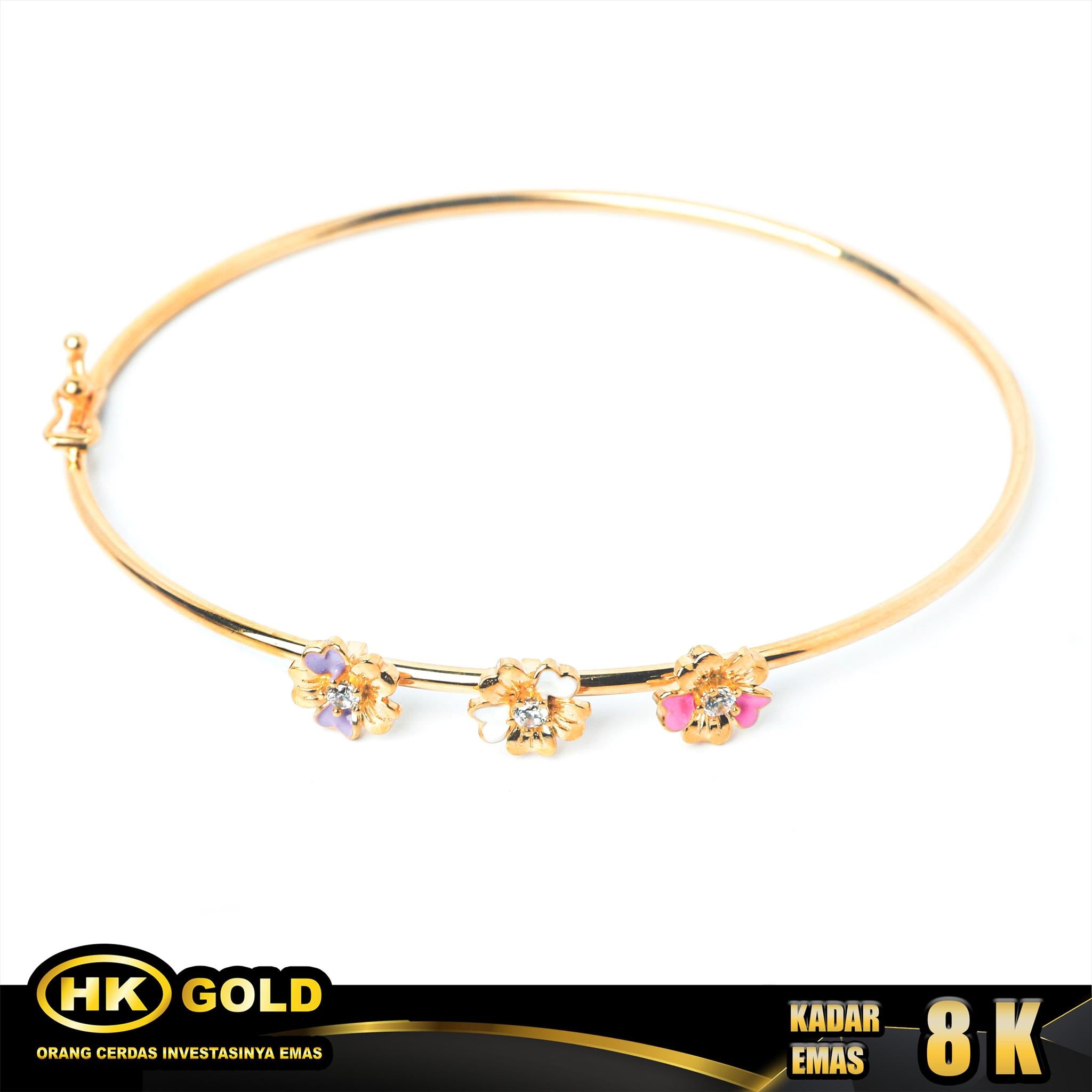 Gelang Emas 8K Type 1873 HK GOLD