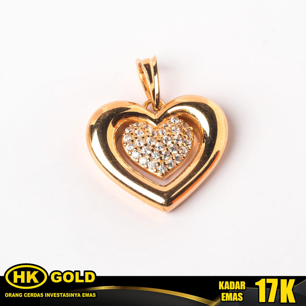 Liontin Emas 17K Pendant Wanita Type 250 HK GOLD