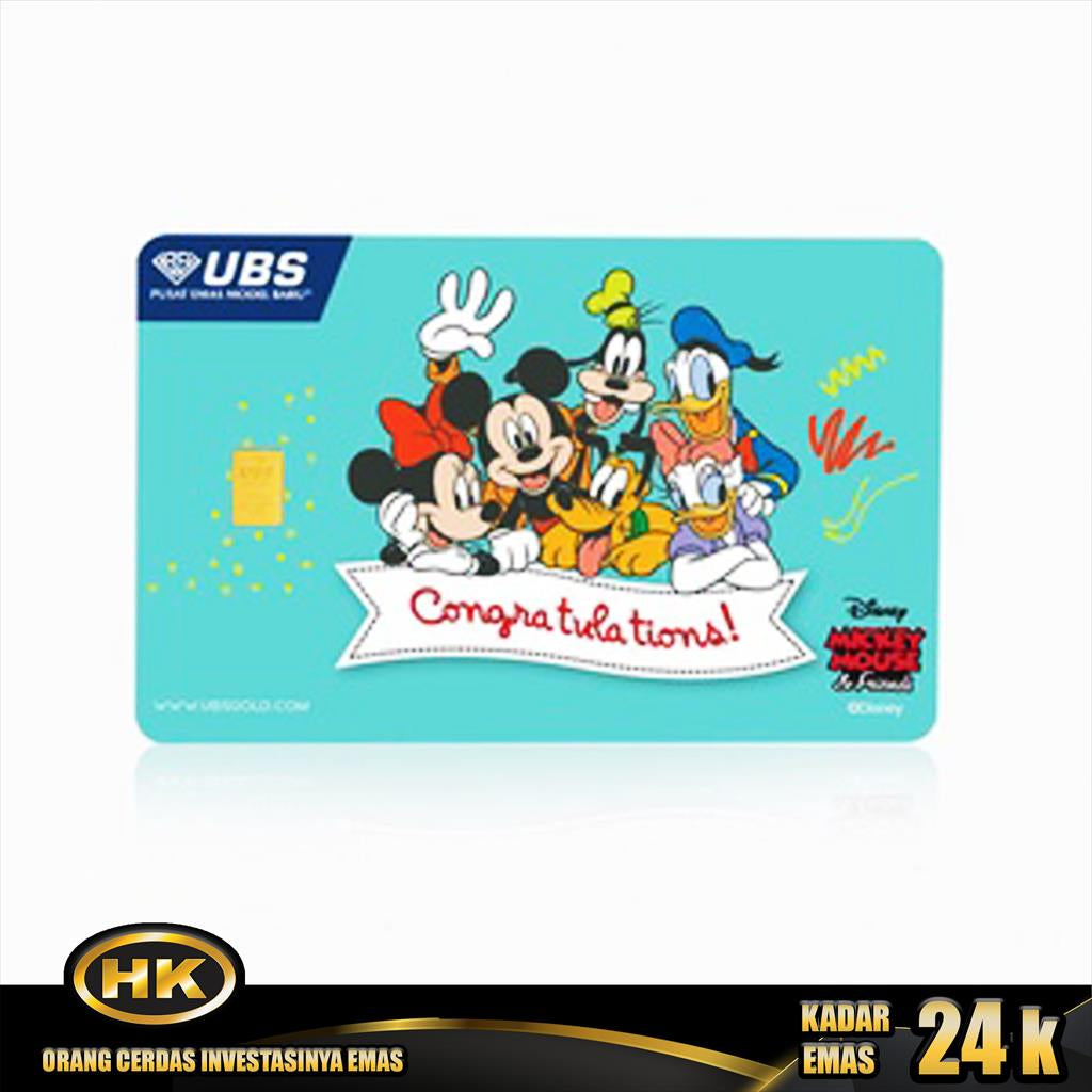 Logam Mulia 24K -0.100 Gr SNI DISNEY SERIES - HK Gold