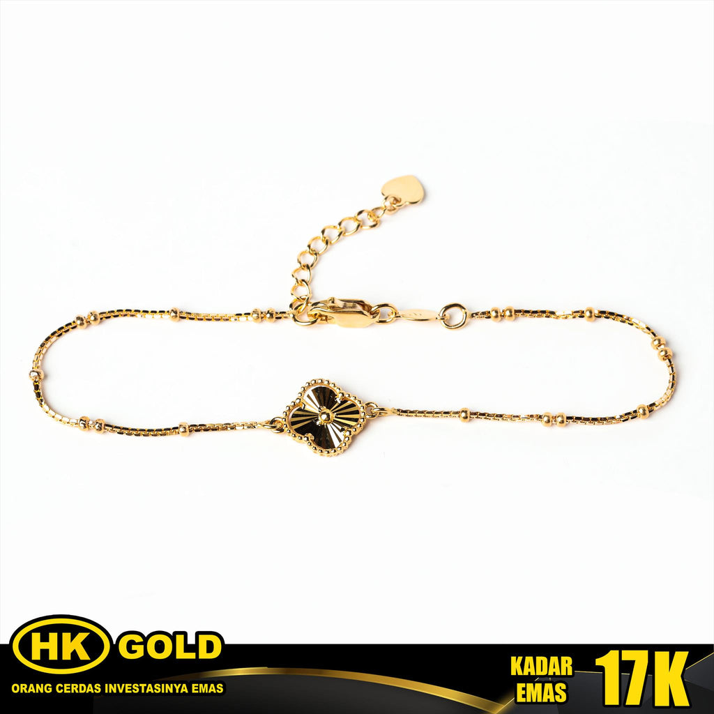 Gelang Emas 17K Bracelet Wanita Type 1314 HK GOLD
