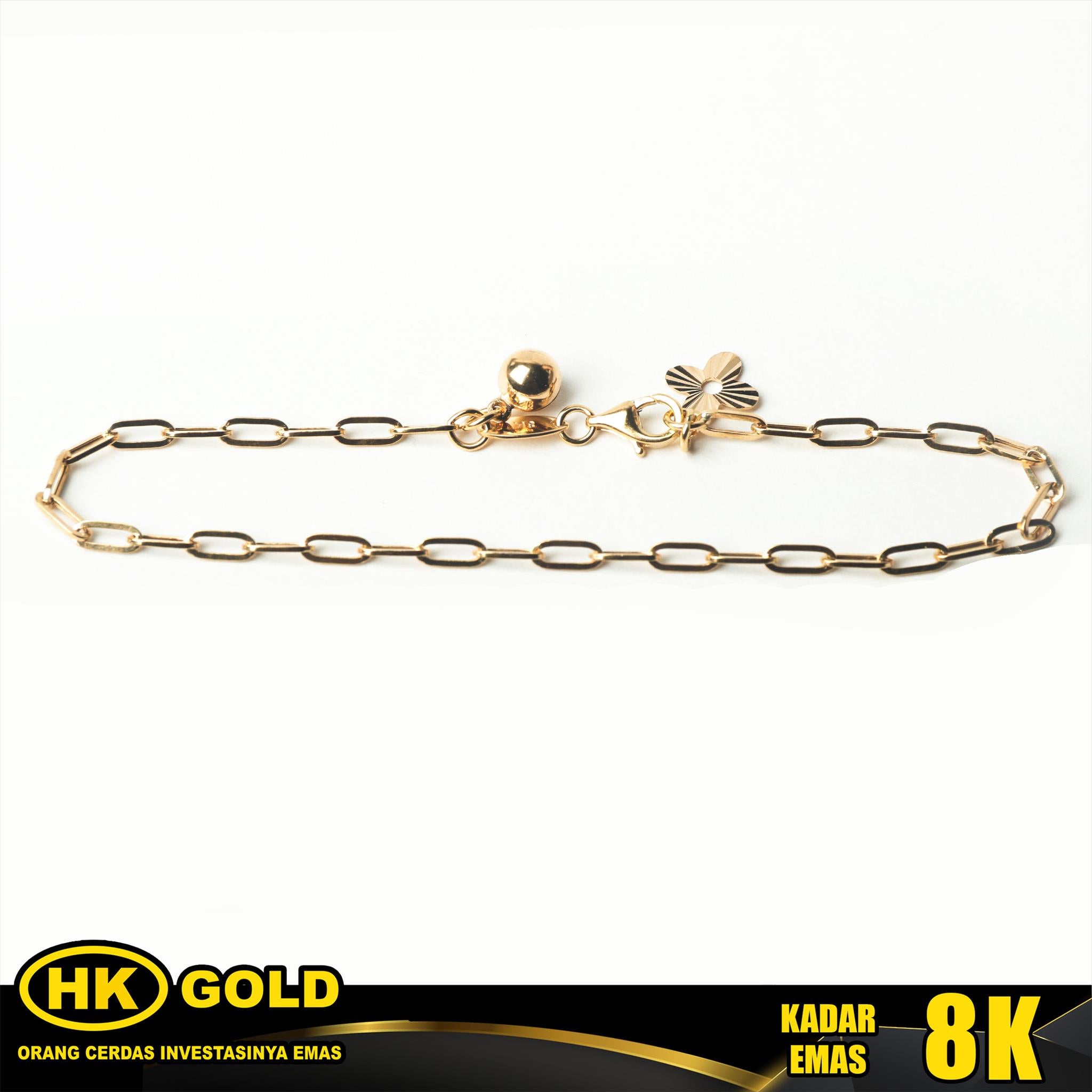 Gelang Emas 8K Bracelet Wanita Type 2344 HK GOLD