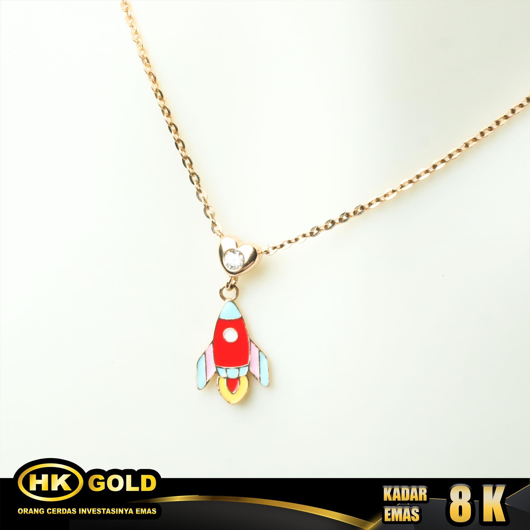 HK MUSTIKA GOLD - KALUNG EMAS 8K - TYPE 804 ANAK
