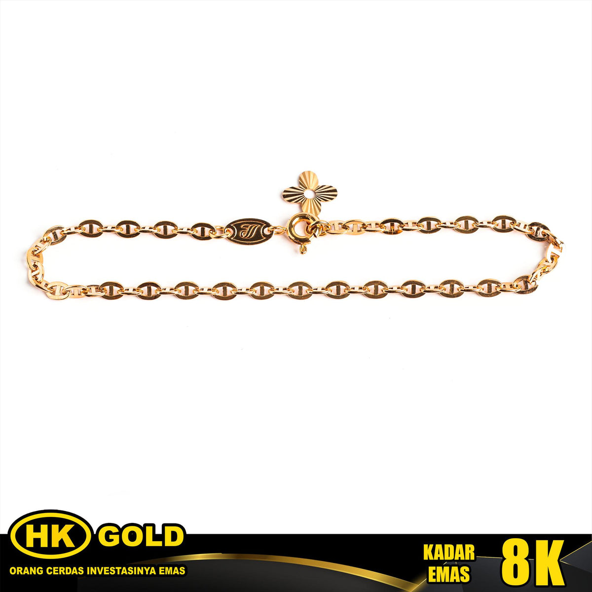 Gelang Emas 8K Bracelet Wanita Type 2637 HK GOLD