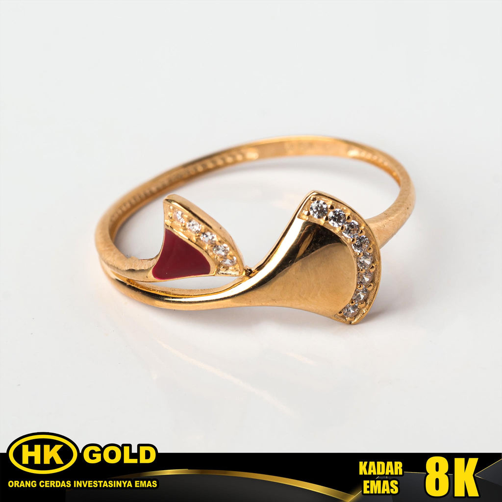 Cincin Emas 8K Wanita Type 1938 HK GOLD