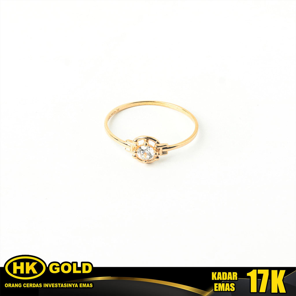 Cincin Emas 17K Wanita Type 1002 HK GOLD