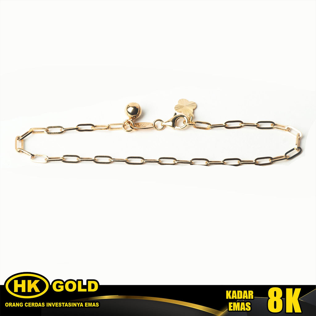 Gelang Emas 8K Bracelet Wanita Type 2344 HK GOLD