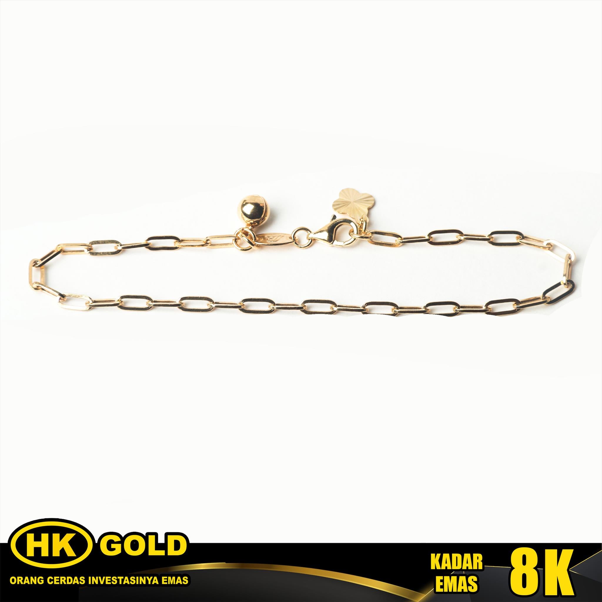 Gelang Emas 8K Bracelet Wanita Type 2344 HK GOLD