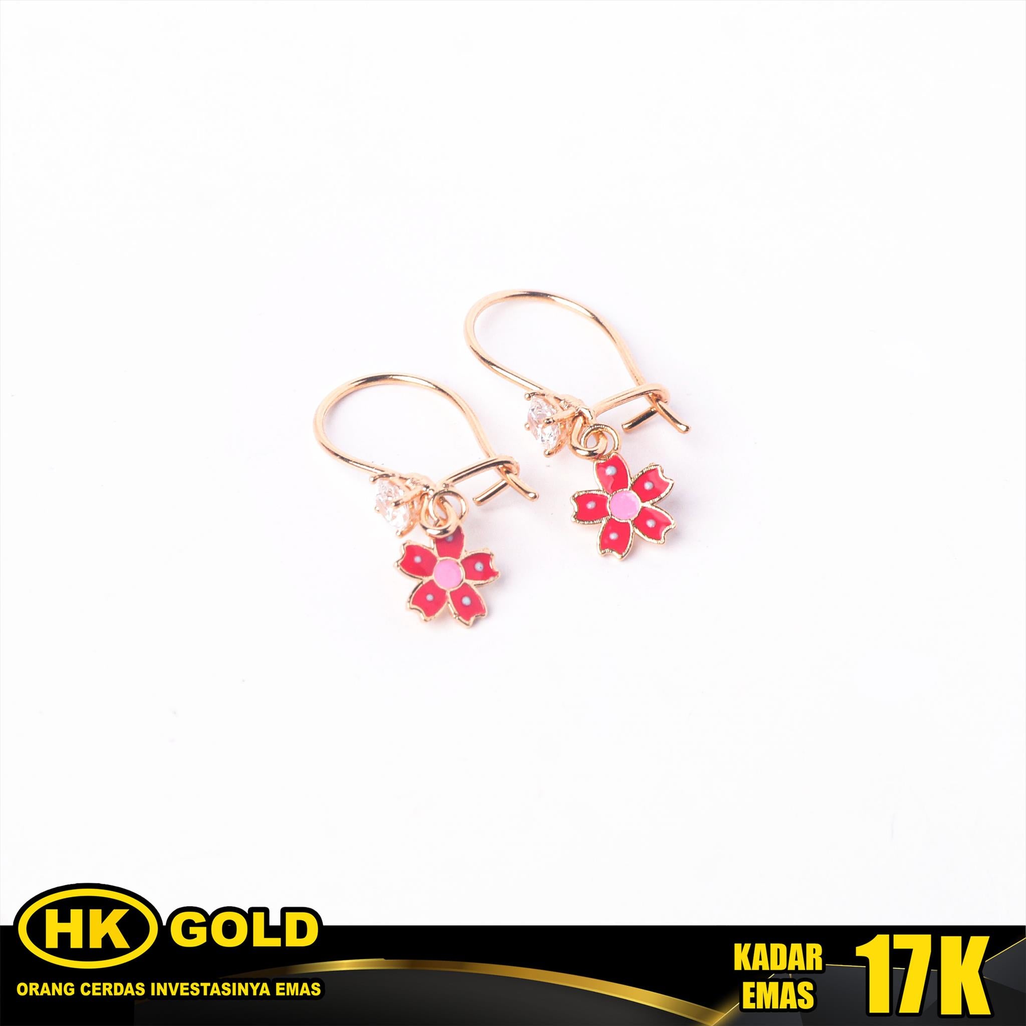 Anting Emas 17K Hook Wanita Type 238 HK GOLD
