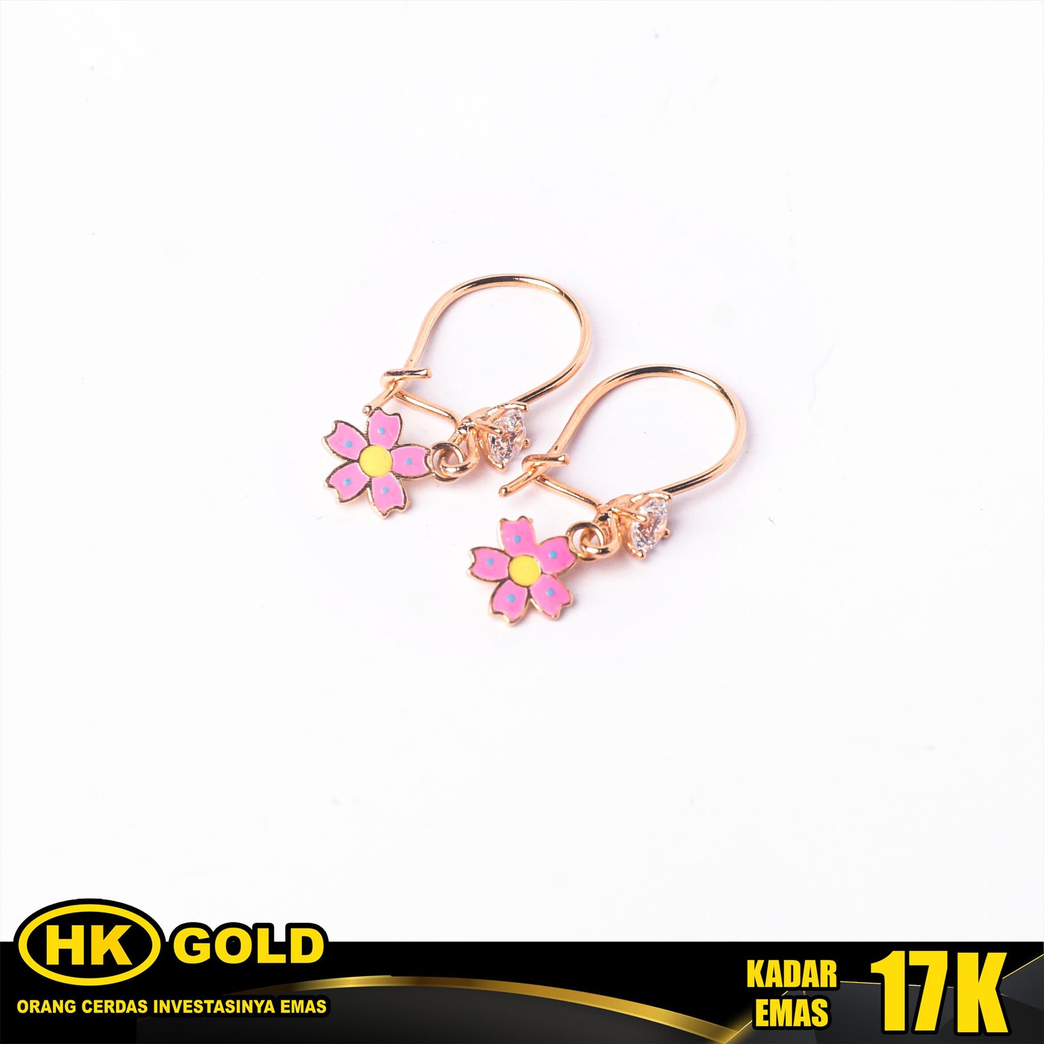 Anting Emas 17K Hook Wanita Type 238 HK GOLD