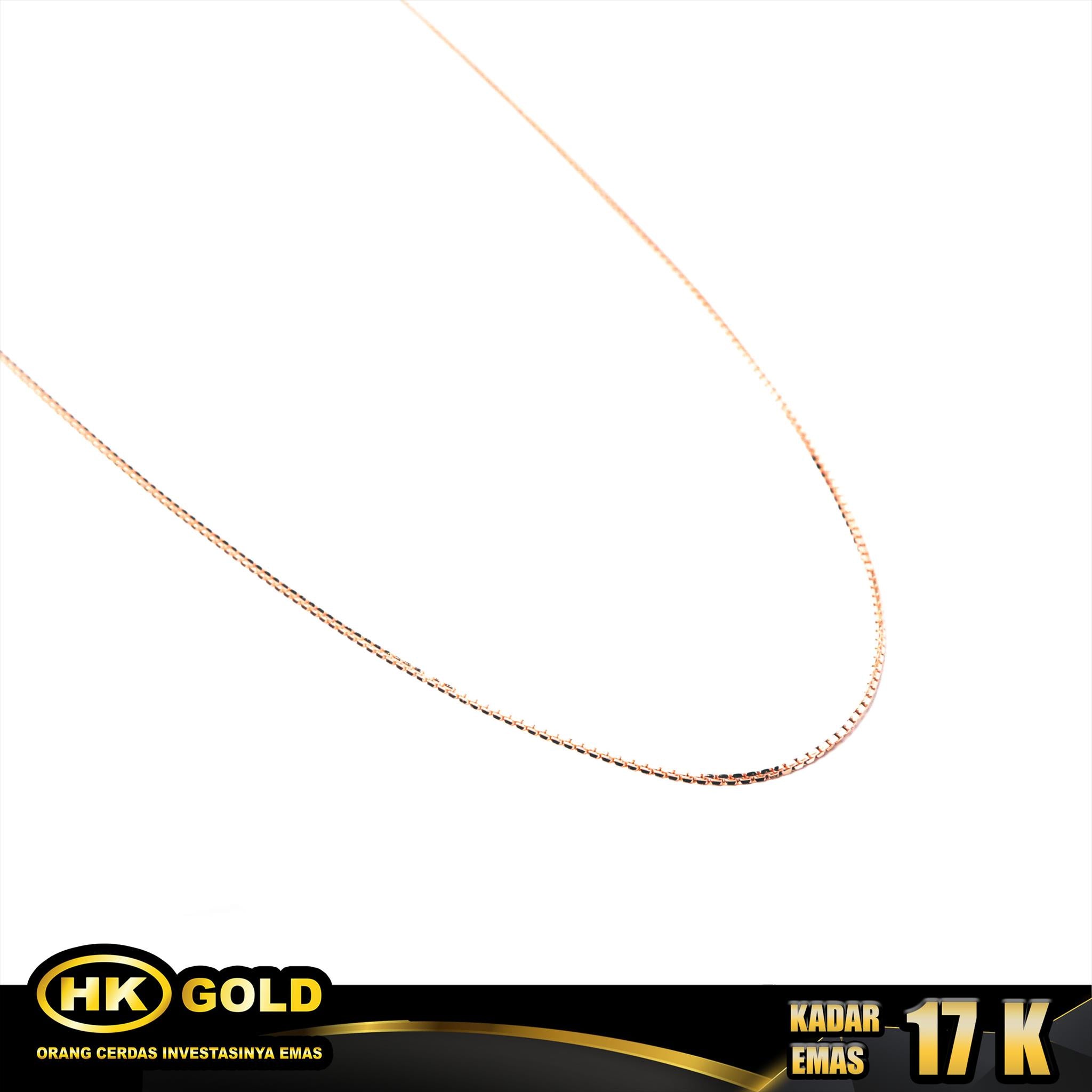 Kalung Emas 17K Type 605 Italy Santa HK GOLD