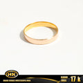 HK Mustika Gold - Cincin Emas 17K - Plat Kaca