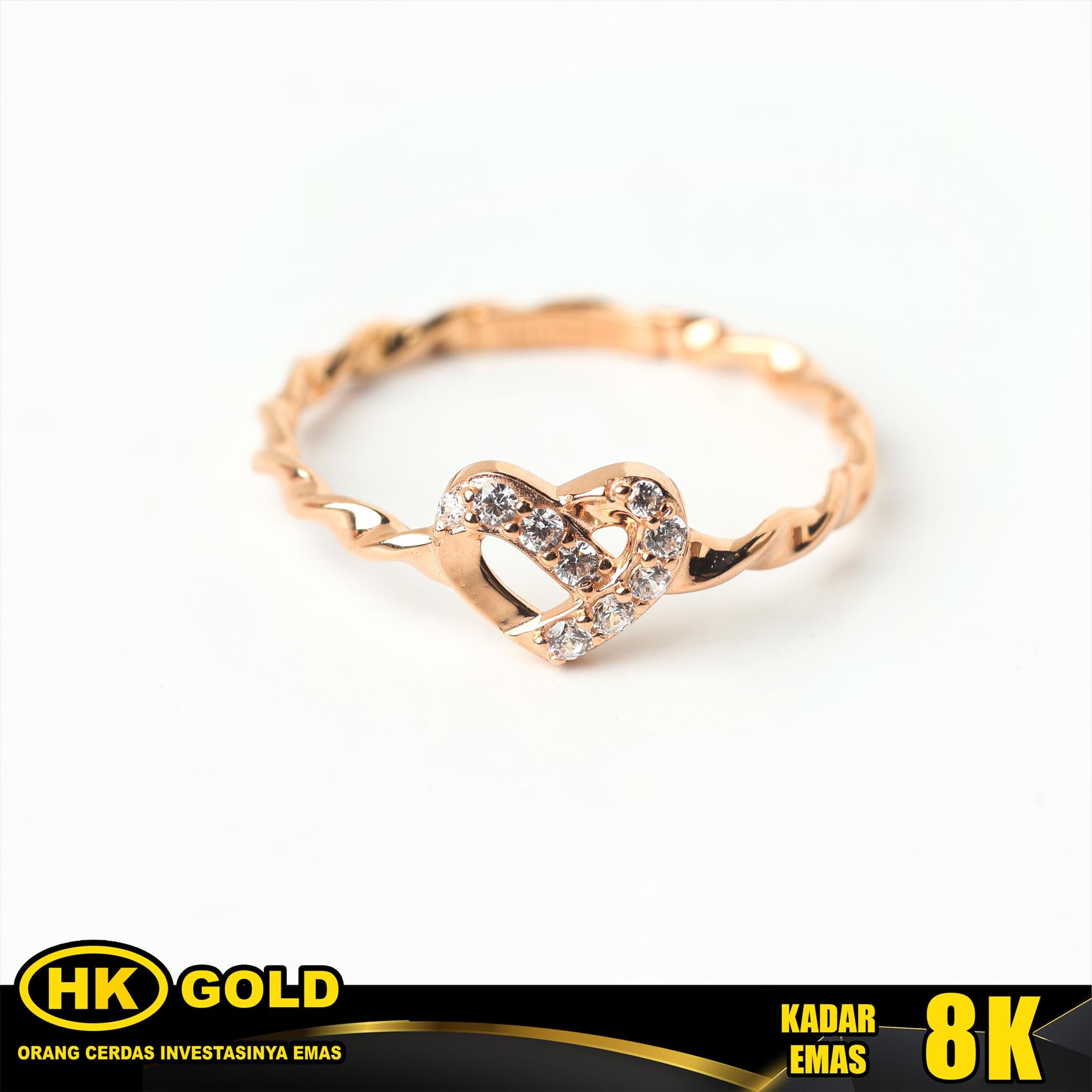 Cincin Emas 8K Wanita Type 1897 HK GOLD
