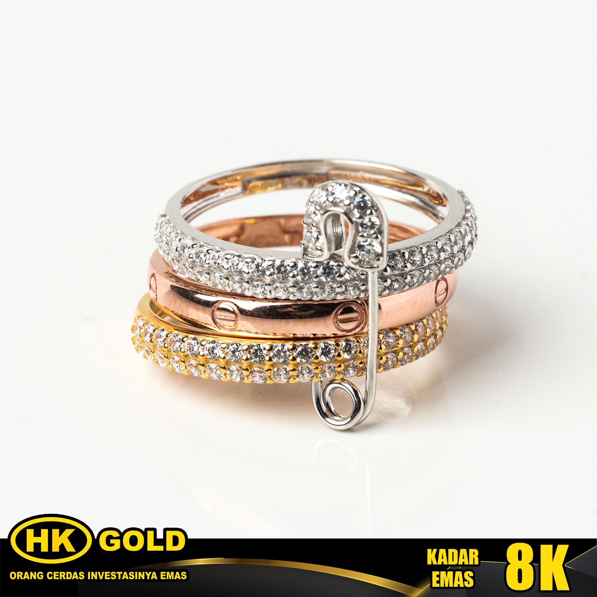 Cincin Emas 8K Wanita Type 1997 HK GOLD
